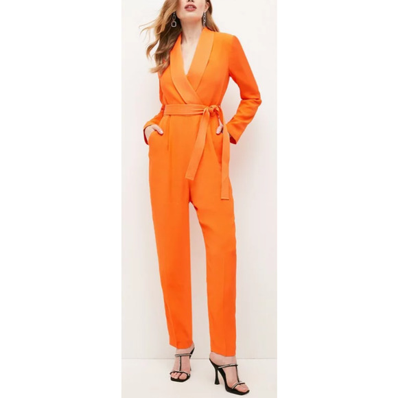 Karen Millen Pants & Jumpsuits Nwt Karen Millen Tuxedo Belted Wrap